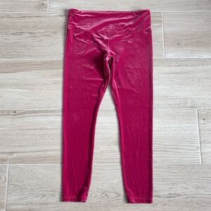 Athleta Elation Velvet Tight Leggings in Class Pink Large